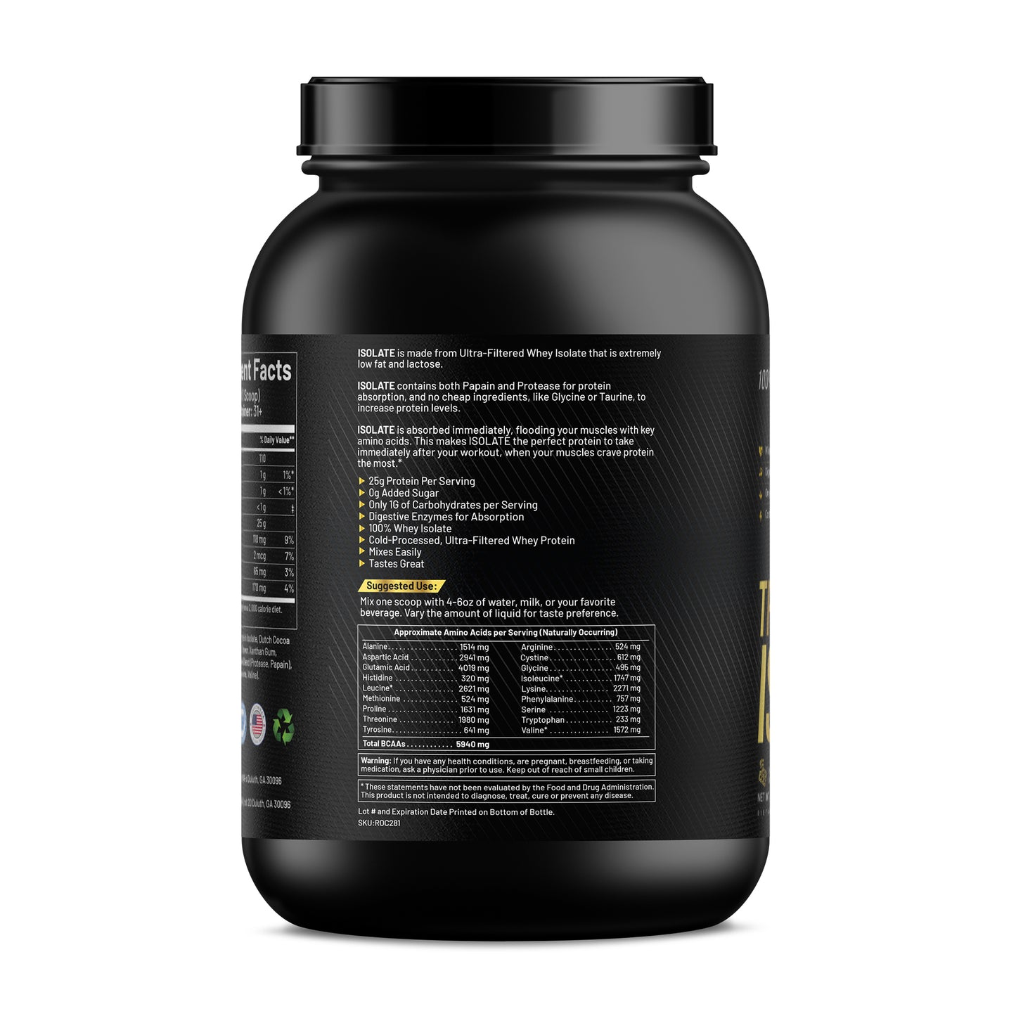 TRIUMPH VITAMIN 2lb 100% Whey Isolate Chocolate – 31 serv.