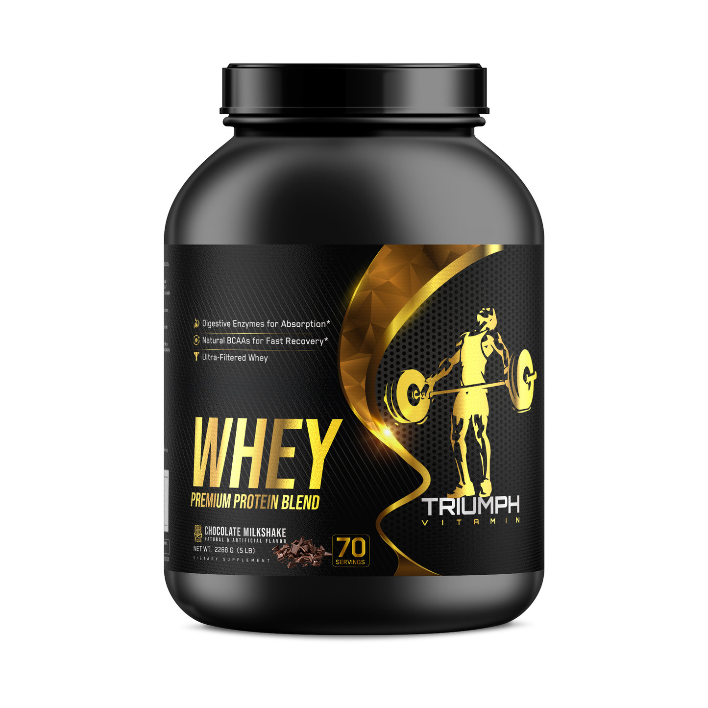 TRIUMPH 5LB WHEY PROTEIN CHOCOLATE - 70 SERVING