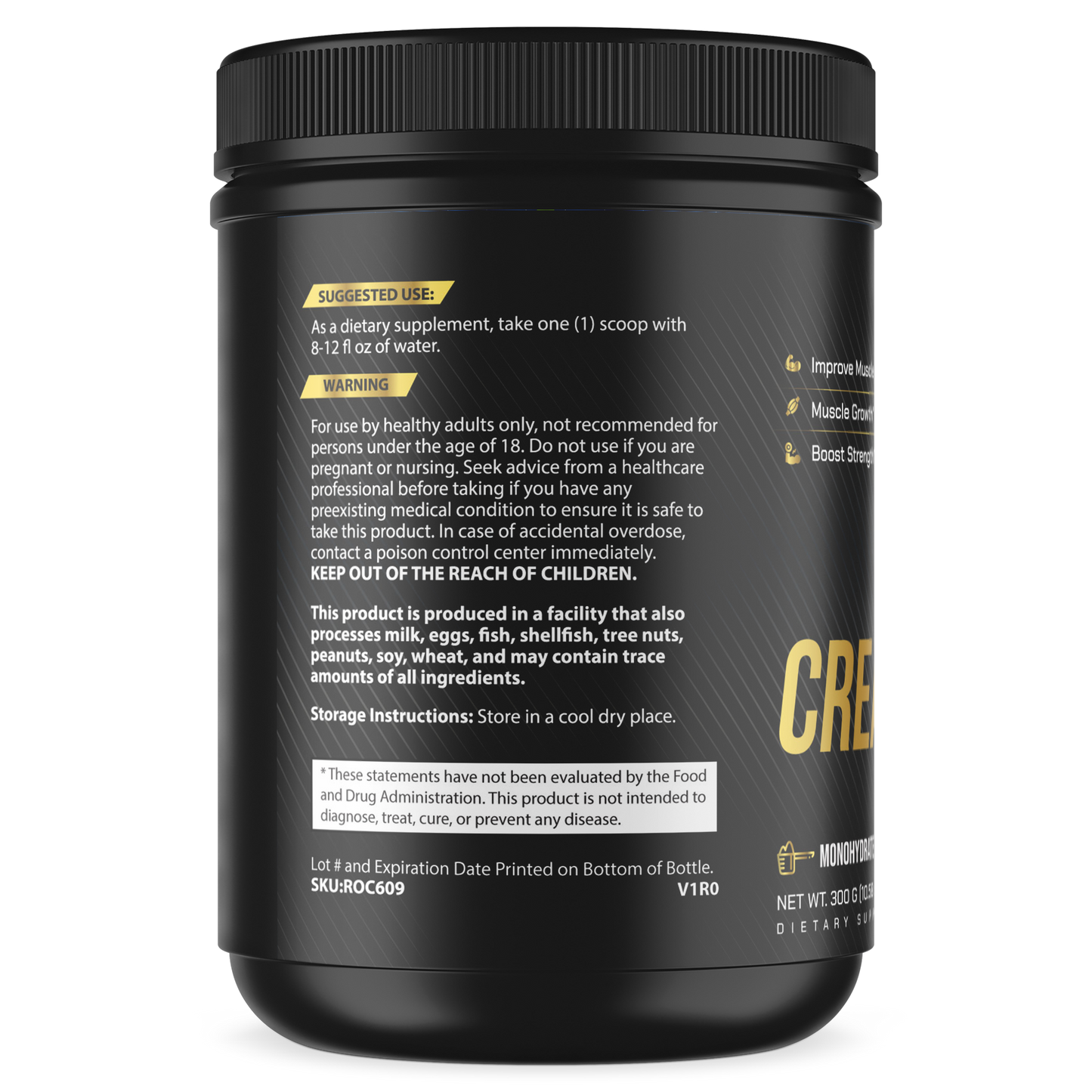 CREATINE MONOHYDRADE POWDER 300g