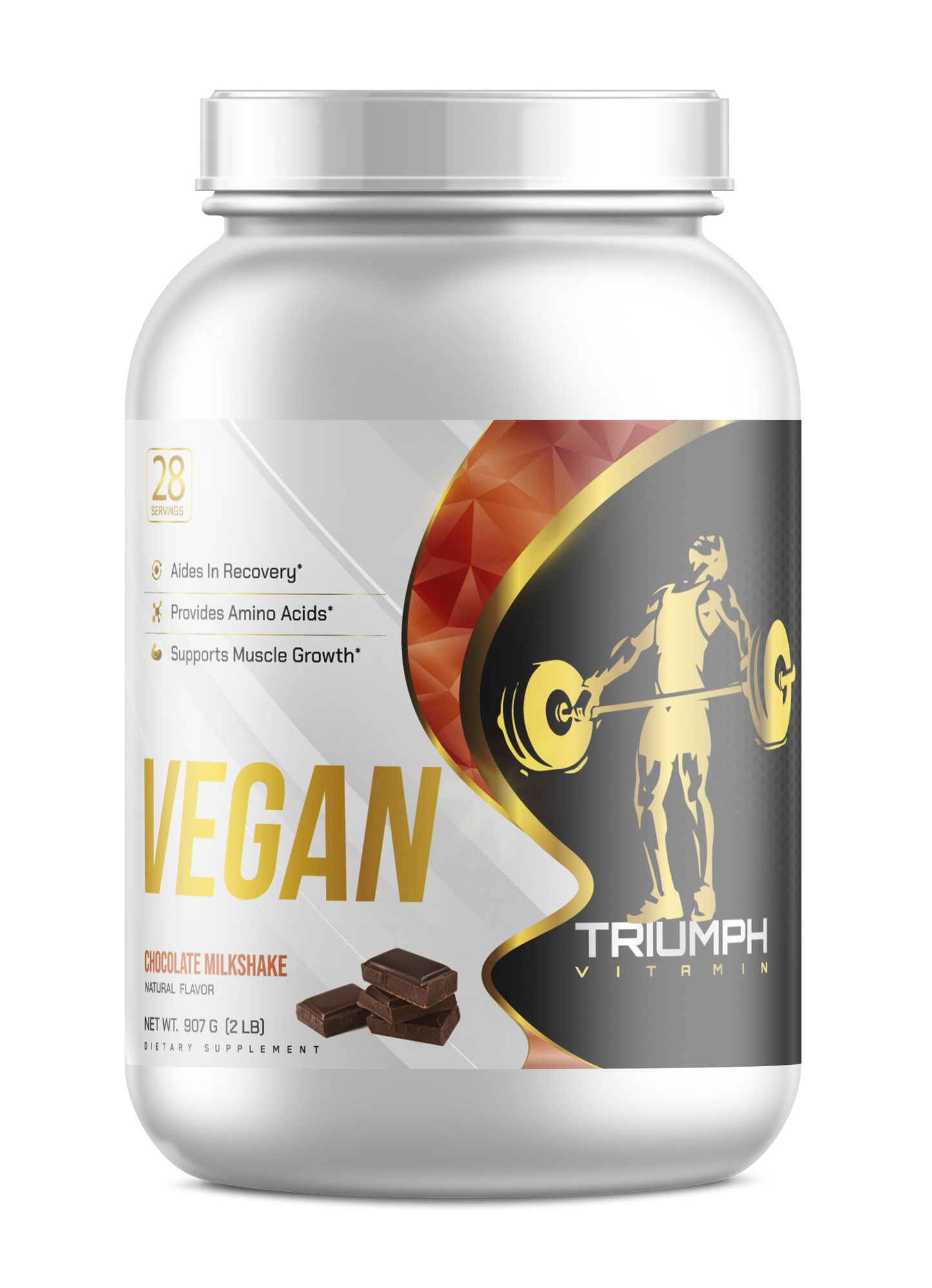 TRIUMPH VITAMIN Vegan Protein Chocolate Powder 25g Vegan Protein Blend