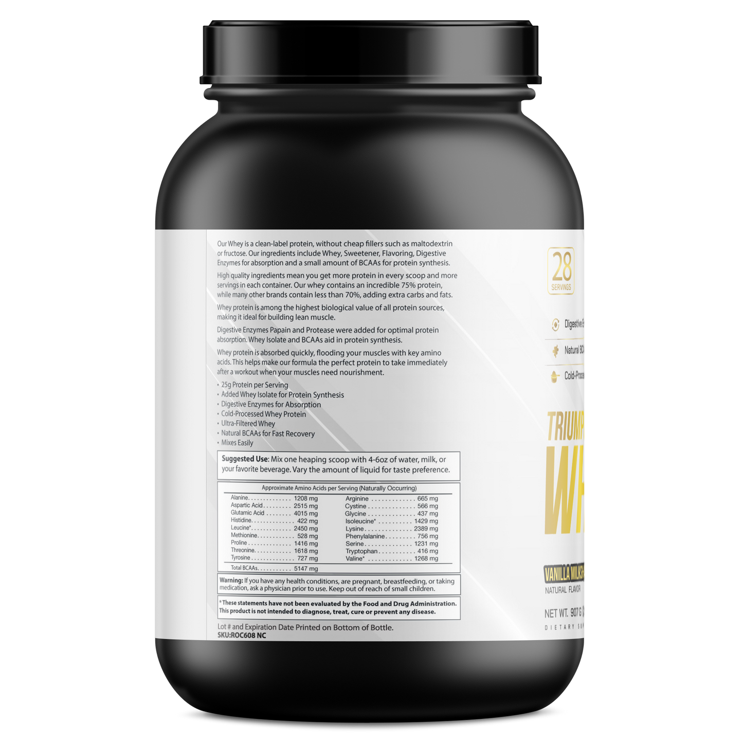 Triumph Protein Whey 2lb Vanilla